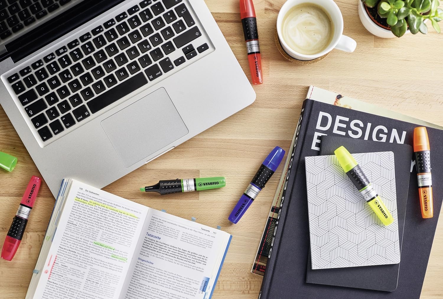 Lot de 5 surligneurs Stabilo Illuminator Orange