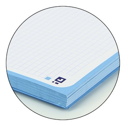 Cahier Oxford A4+ 5x5mm 80f Turquoise