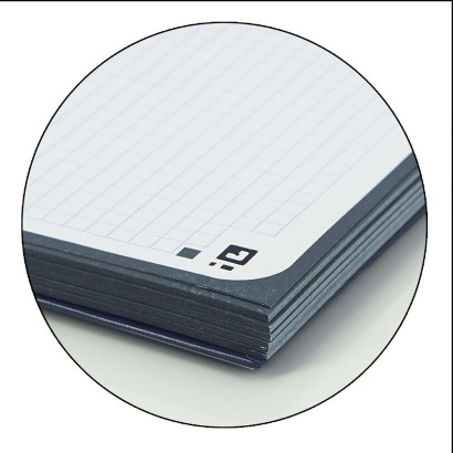 Cahier Oxford A4+ 5x5mm 80f Noir