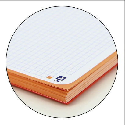 Cahier Oxford A4+ 5x5mm Pêche
