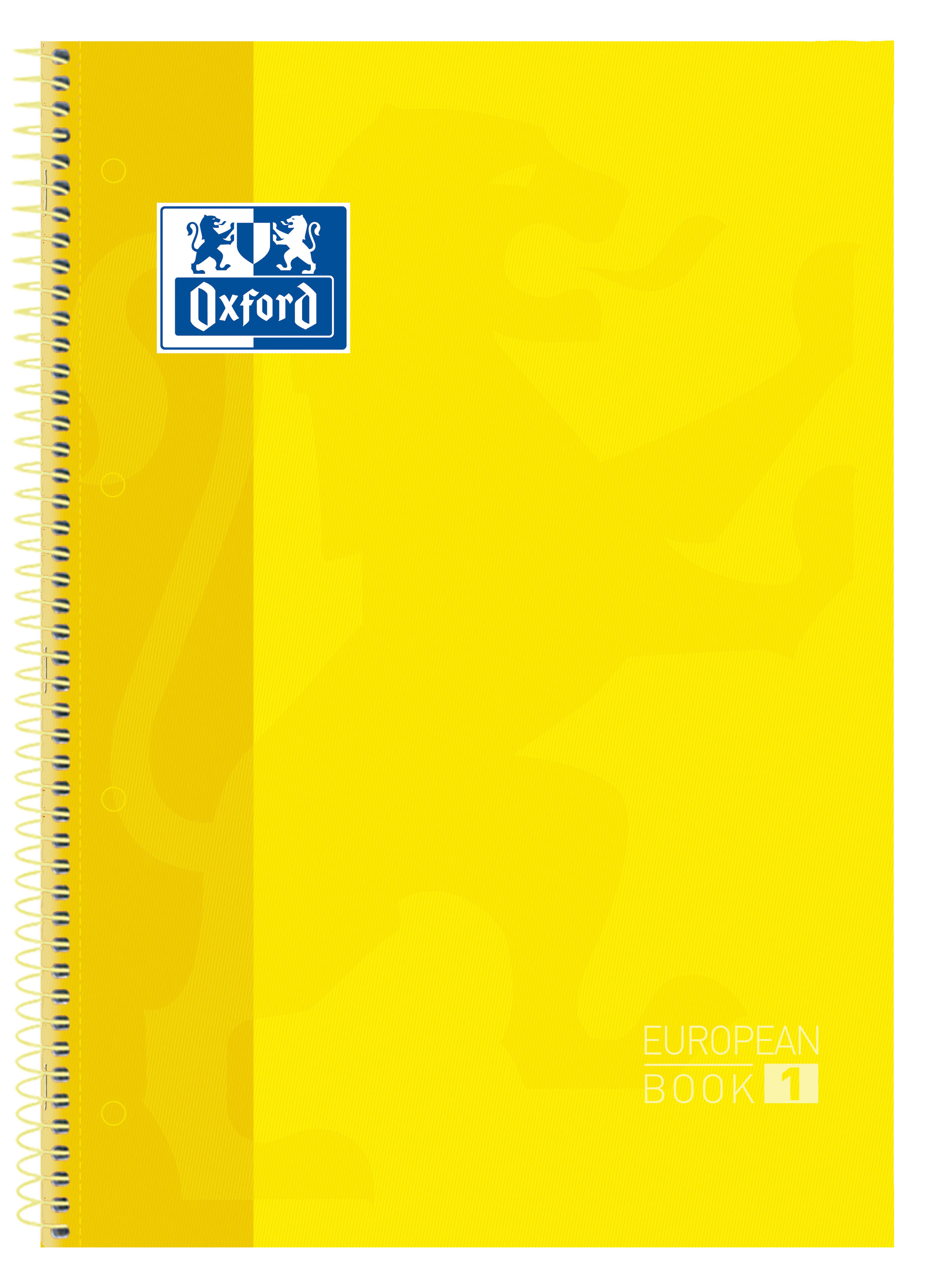 Cahier Oxford A4+ 5x5mm 80f Jaune