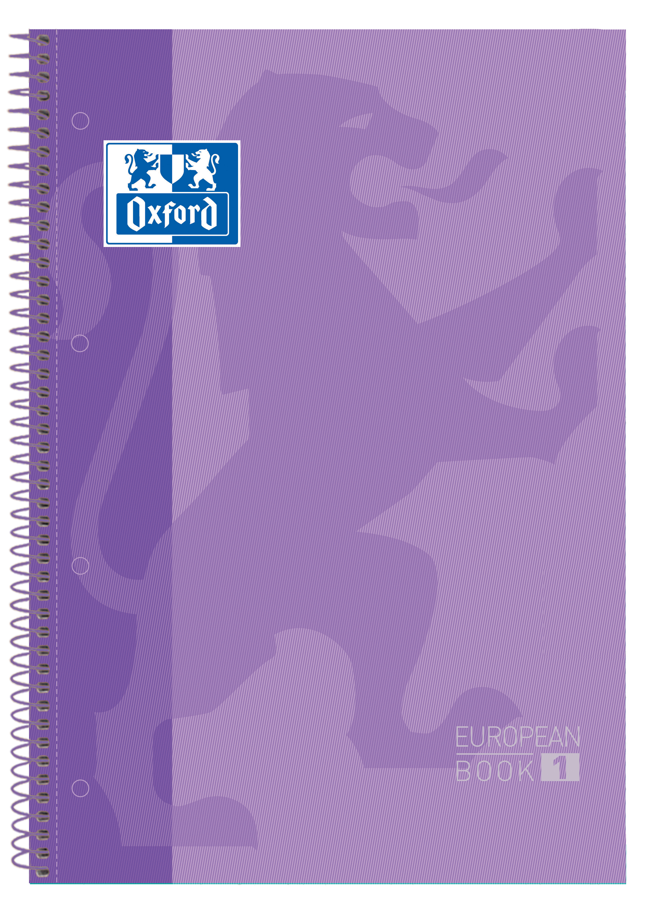 Cahier Oxford A4+ 5x5mm 80f Mauve