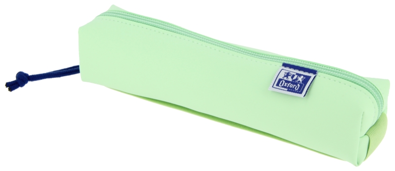 LOT de 5 Petite trousse carrée Oxford Live & Go - Matière matelassée - Élastique pour fixation au carnet - Vert
