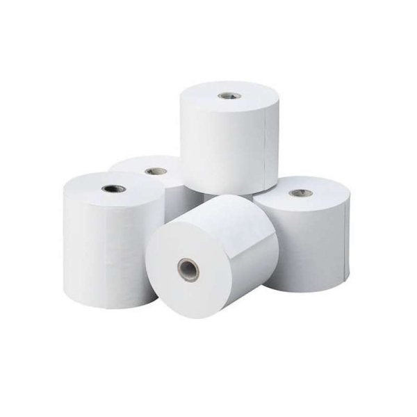 LOT de 5 Rouleau de papier thermique Oqonos 80x60x12mm, sans BPA, FSC