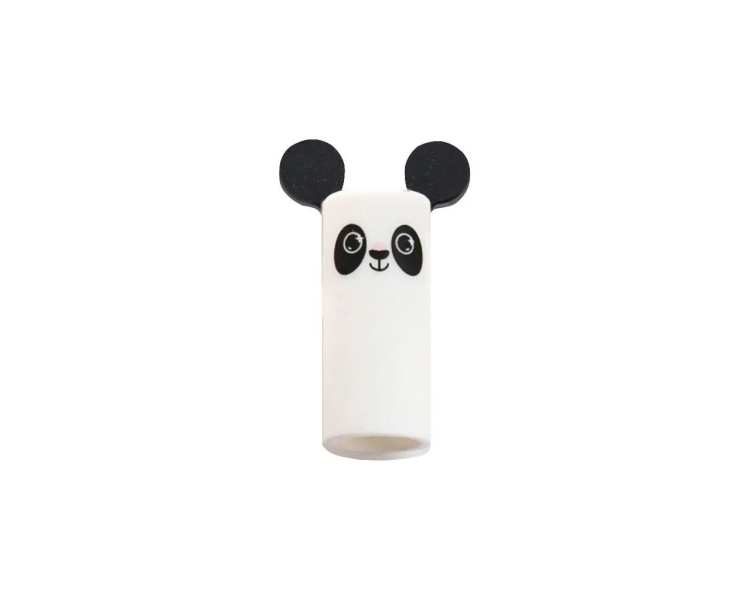 LOT de 6 Eberhard Faber Animal Efface-le ! Stylo à encre gel bleu effaçable - trait de 0,7 mm - Toucher doux - Motif panda