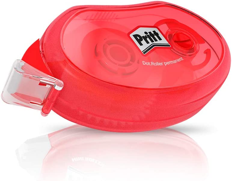 LOT de 8 Rouleau de colle permanente compact Pritt 8,4 mm x 10 m - Ruban de qualité - Nid d'abeille adhésif