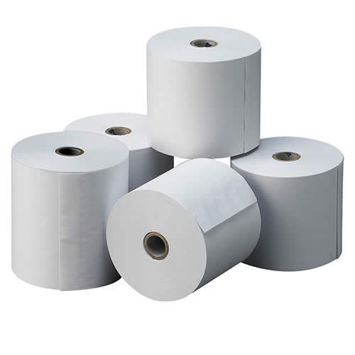 ✓ LOT de 8 Rouleau de papier thermique - Sans BPA - 80x70x12mm couleur  Blanc en stock - 123CONSOMMABLES
