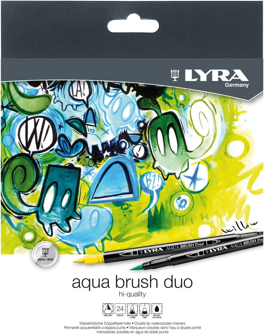 	Lyra Aqua Brush Duo Lot de 24 Feutres
