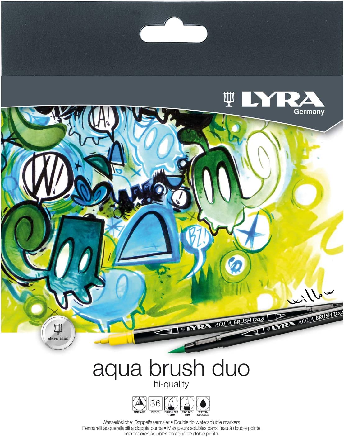 Lyra Aqua Brush Duo Lot de 36 Feutres