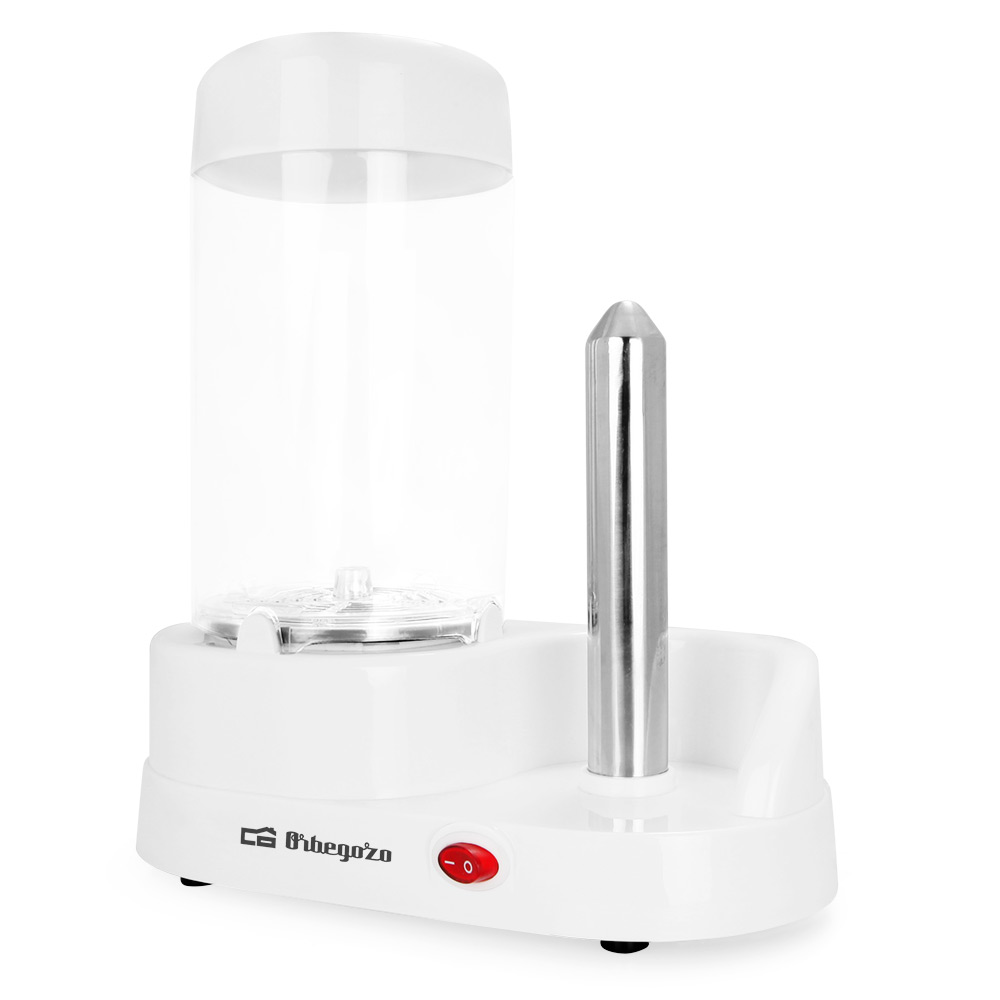 Machine à Hot Dog Orbegozo PR 3500 - jusqu'à 6 saucisses - Poinçon en acier inoxydable - Seau antiadhésif - Récipient amovible - Facile à utiliser