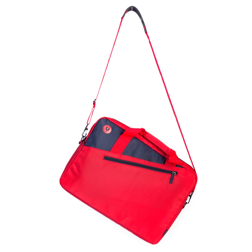Mallette NGS Ginger pour Ordinateur Portable 15,6" - Intérieur Rembourré - 2 Compartiments et Poche Extérieure - Couleur Rouge
