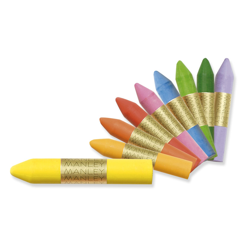 Manley Lot de 10 Crayons de Cire - Pastel
