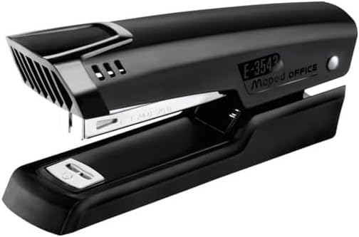 Maped Essentials Metal Pack d'agrafeuse en métal E3543 + perceuse à métal E4024 - Agrafe jusqu'à 25 feuilles à la fois - Prend en charge les agrafes 24/6 et 26/6 - Perfore jusqu'à 25 feuilles - Couleur noire