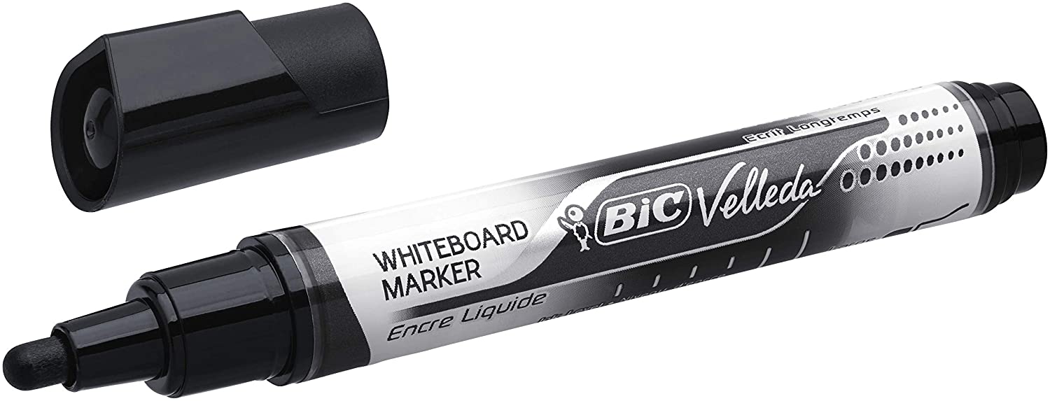 Bic Velleda - Marqueur pour tableau blanc - Bleu - Lot de 12 unités