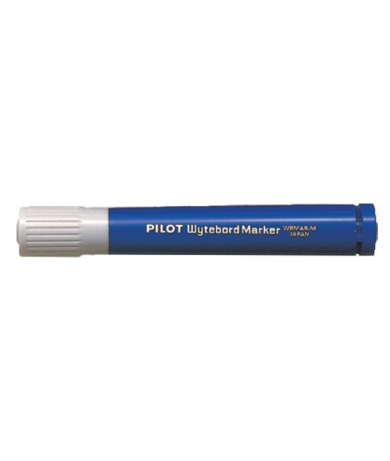 Marqueur pour tableau blanc Pilot - Pointe conique de 4 mm - Course de 1,8 mm - Rechargeable - Encre à base d'alcool - Effaçable à sec - Couleur bleue