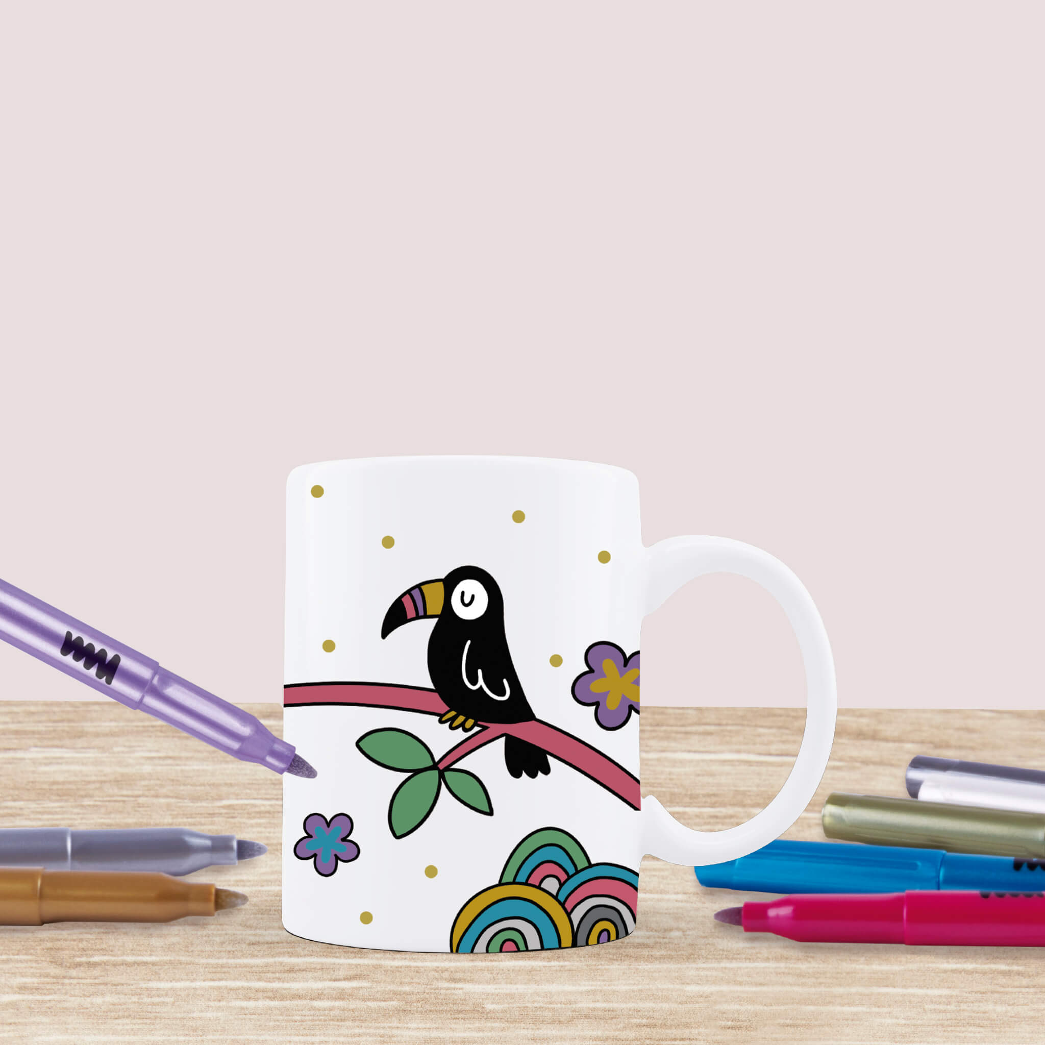 Apli Lot de 8 marqueurs métalliques