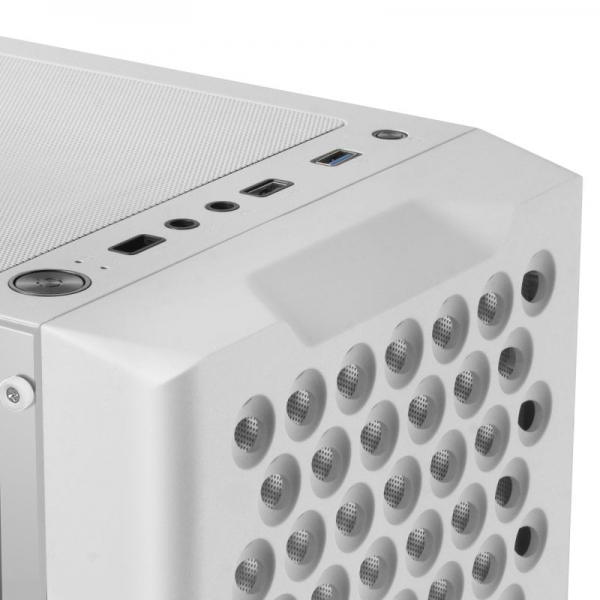 Mars Gaming MC-iPRO Professional Mid-Tower - Verre Trempé - Grille 3D - Support ATX - Refroidissement avancé - Connectivité USB 3.0 - Couleur Blanc