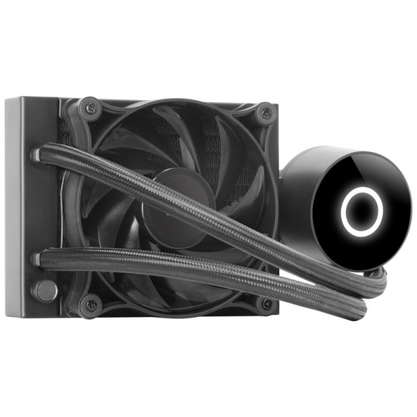 Mars Gaming ML-PRO120 Refroidissement Liquide Professionnel - TDP 220W - Anneau Eclairant Blanc - Ventilateur Ultra Silencieux - Compatibilité Universelle - Coloris Noir