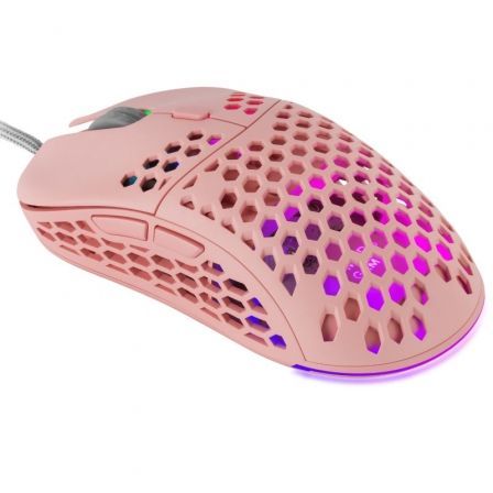 Mars Gaming MM55 Souris Gaming USB 12800dpi - Boîtier Panneau Perforé - 5 Boutons - Eclairage Chroma RGB - Droitier - Câble 1.70m