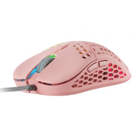 Mars Gaming MM55 Souris Gaming USB 12800dpi - Boîtier Panneau Perforé - 5 Boutons - Eclairage Chroma RGB - Droitier - Câble 1.70m