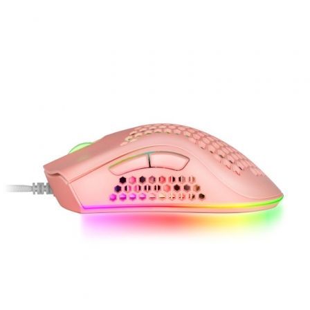 Mars Gaming MMEX Souris Gaming USB 32000dpi - Boîtier Panneau Perforé - 7 Boutons Programmables - Eclairage Chroma RGB - Droitier - Câble 1.70m