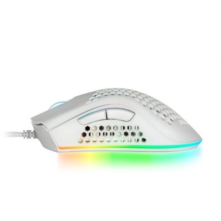 Mars Gaming MMEX Souris Gaming USB 32000dpi - Boîtier Panneau Perforé - 7 Boutons Programmables - Eclairage Chroma RGB - Droitier - Câble 1.70m