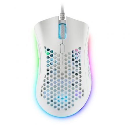 Mars Gaming MMEX Souris Gaming USB 32000dpi - Boîtier Panneau Perforé - 7 Boutons Programmables - Eclairage Chroma RGB - Droitier - Câble 1.70m