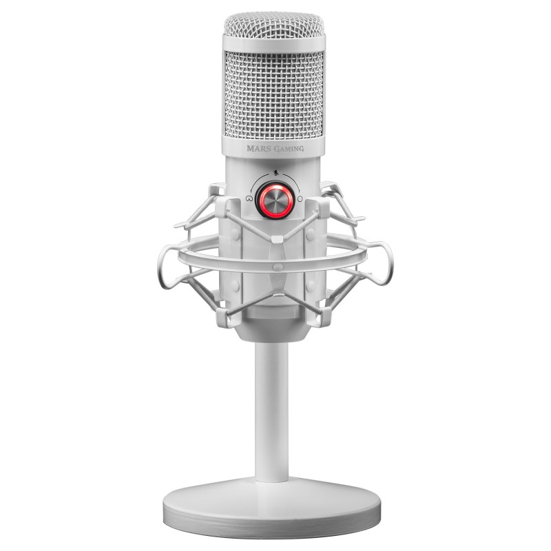 Mars Gaming MMICX Microphone USB professionnel cardioïde et omnidirectionnel - Câble de 2 m