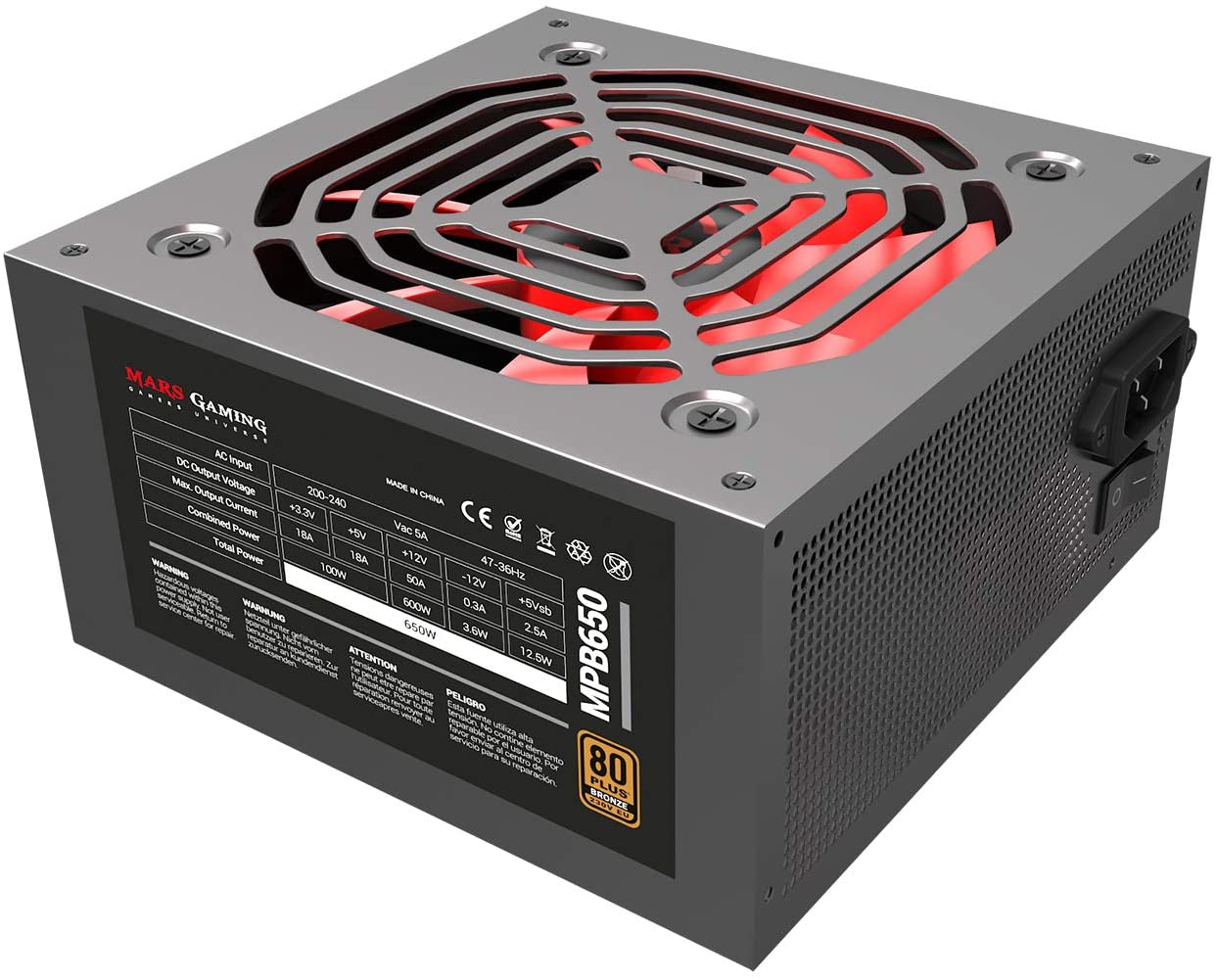 Mars Gaming MPB650 Alimentation ATX 650 W