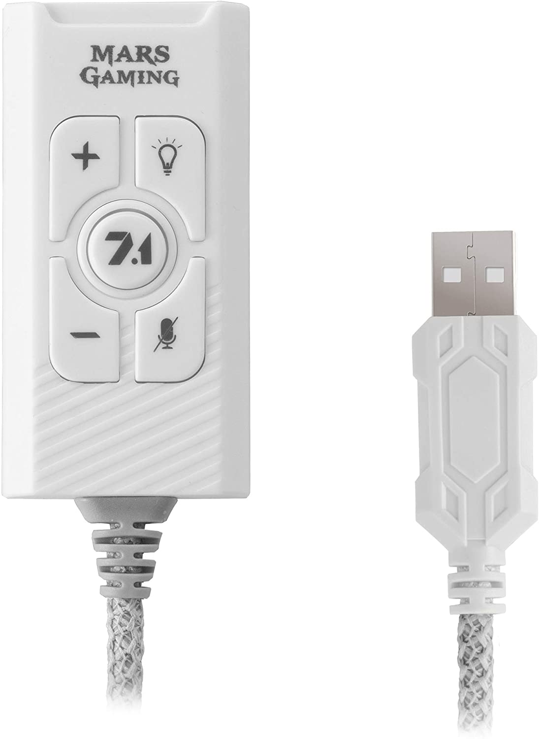 Mars Gaming MSC2W Carte Son Externe 7.1 USB - Prise Audio 3.5mm