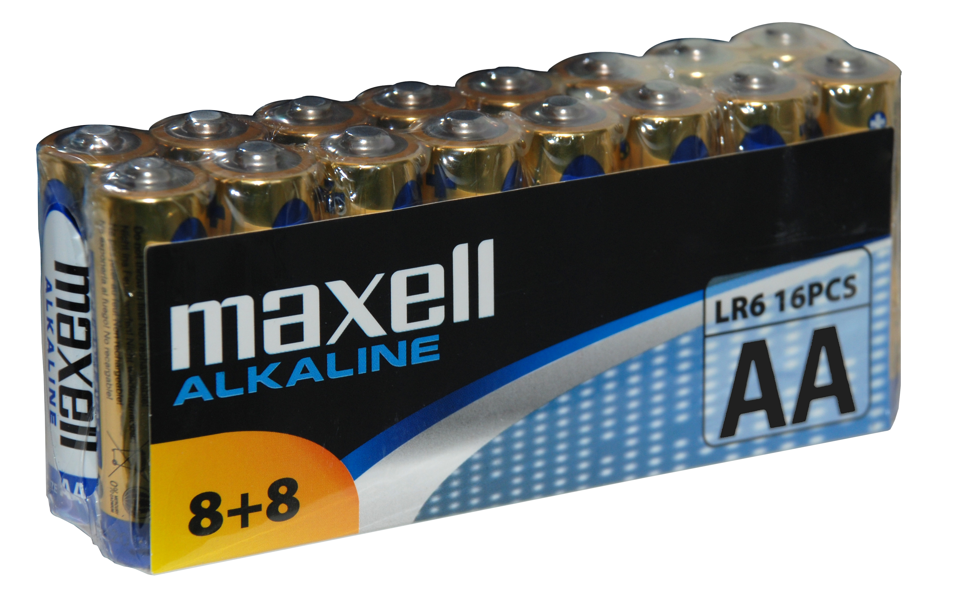 Maxell Pack de 16 Piles Alcalines LR06 AA 1.5V