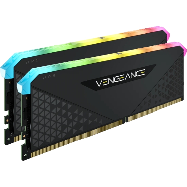 Mémoire Corsair Vengeance DDR4 64 Go (2 x 32 Go) PC3200 RGB RS - Noir