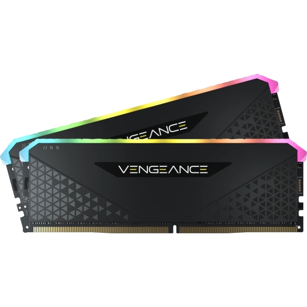 Mémoire Corsair Vengeance DDR4 64 Go (2 x 32 Go) PC3200 RGB RS - Noir