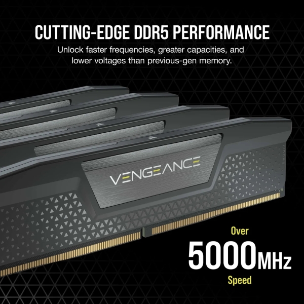 Mémoire Corsair Vengeance DDR5 16 Go, 1 x 16 Go PC5200 - Noir