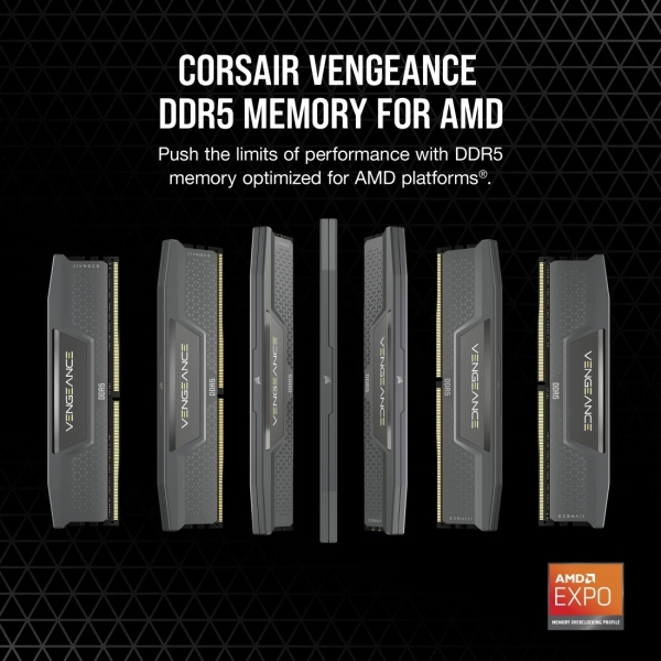 Mémoire Corsair Vengeance DDR5 32 Go, 2 x 16 Go PC6000 - Noir
