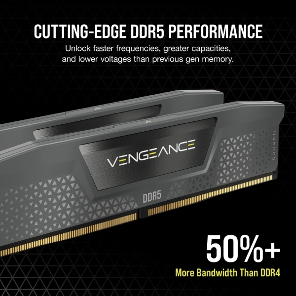 Mémoire Corsair Vengeance DDR5 32 Go, 2 x 16 Go PC6000 - Noir