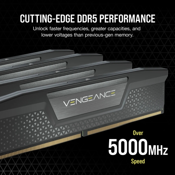 Mémoire Corsair Vengeance DDR5 32 Go, 2 x 16 Go PC6000 - Noir