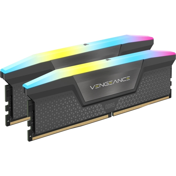Mémoire Corsair Vengeance DDR5 32 Go (2 x 16 Go) PC6000 RGB - Noir