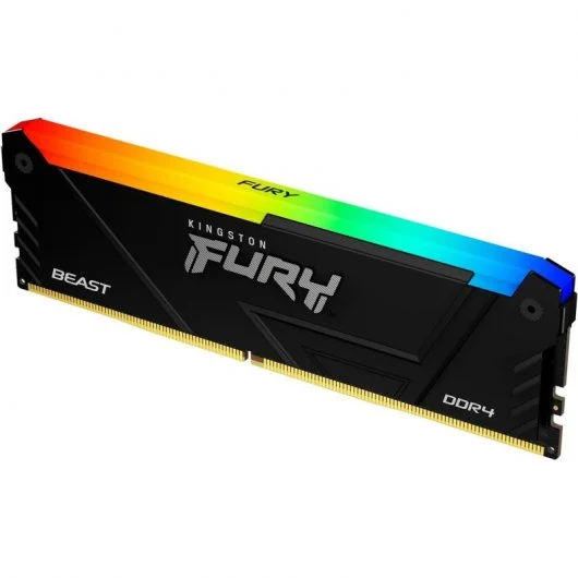 Mémoire RAM Kingston Fury Beast RGB DDR4 3 200 MHz 16 Go CL16 - Éclairage RVB