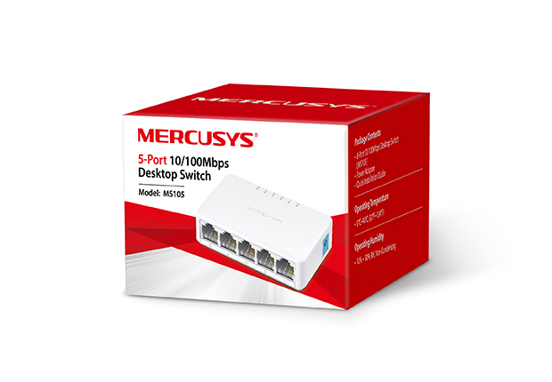 Mercusys Commutateur 5 Ports RJ45 10/100 Mbps