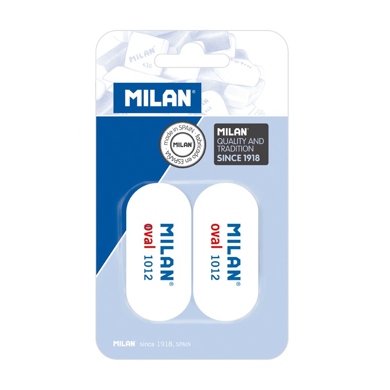 Pack 2 Gommes Milan 1012 - Souple