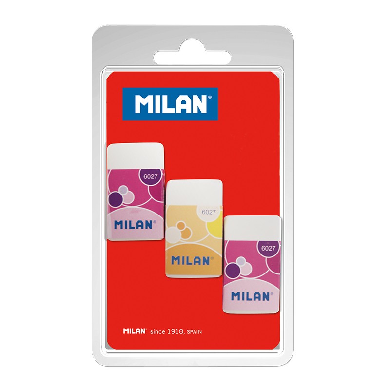 Pack 3 Gommes Milan Nata 6027 