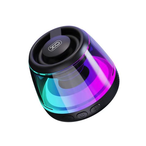 Mini enceinte Bluetooth de bureau XO F62 - Bluetooth 5.3 - 5 W - Base magnétique - Anneau et support Magsafe - Éclairage RGB - Noir