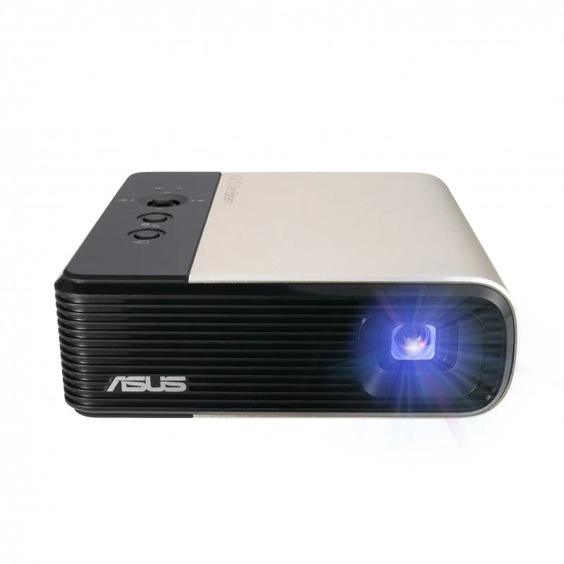 Mini Projecteur LED Portable Asus ZenBeam E2 WVGA ANSI DLP 300 Lumens - Haut-parleurs 5W - WiFi, HDMI, USB - Autonomie jusqu'à 240min - Télécommande incluse - Couleur Bleu Marine
