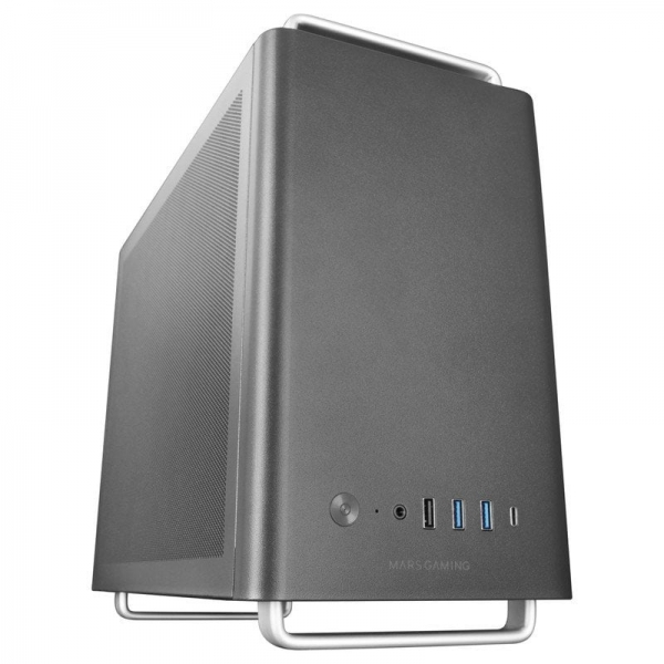 Mini tour Mars Gaming MC-ELITE Premium - Portabilité "Aluminum Grip & Stand" - Flux d'air optimisé - Connectivité USB-C avancée - Couleur noire