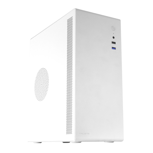 Mini Tour Tacens NOVAX Ultra Compacte - Structure Métallique Résistante - Excellent Refroidissement - Support MicroATX/Mini-ITX - USB 3.0 et 2.0 - Coloris Blanc