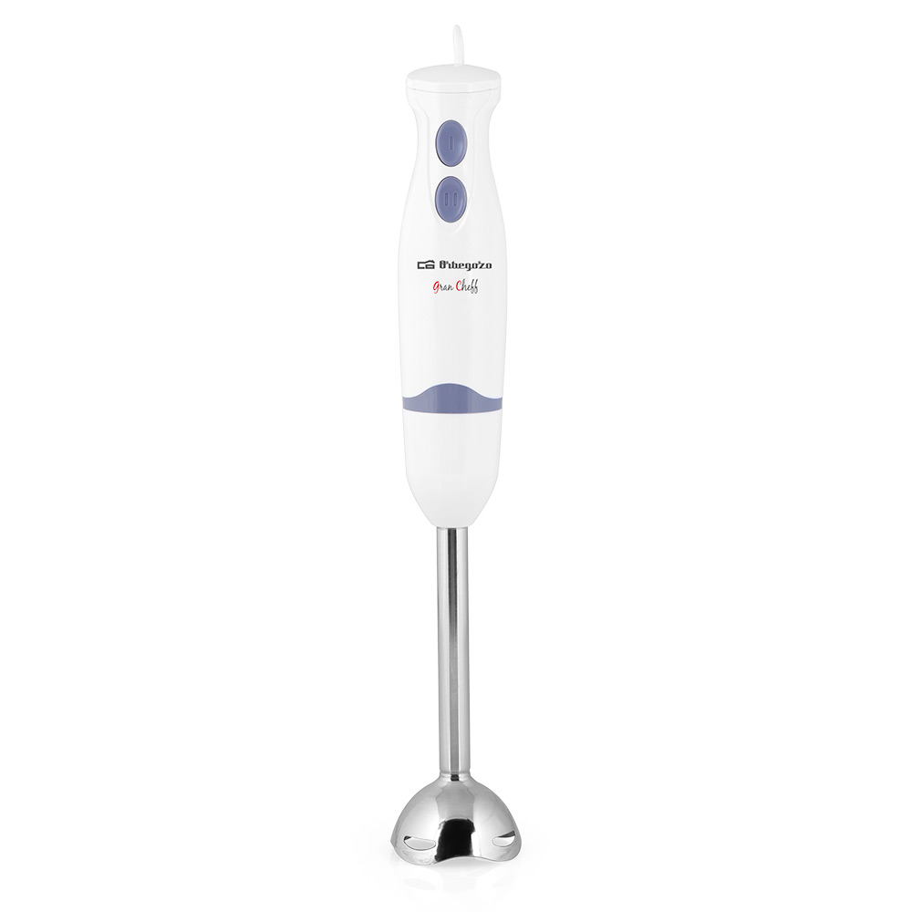 Mixeur-Hachoir Polyvalent Orbegozo BT 1320 - Moteur Puissant 400 W - Lame Inox - Poignée Ergonomique - Gobelet Mixeur 600 ml - Hachoir Universel 500 ml - Anneau de Suspension