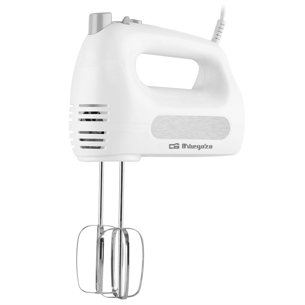 Mixeur Orbegozo BA 3250 - Puissant et Polyvalent pour Pain Maison en Quelques Minutes - 6 Vitesses + Turbo - Accessoires Inox - Nettoyage Facile