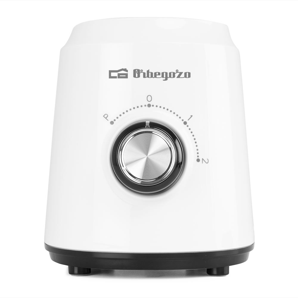Mixeur Orbegozo BV 5040 Puissant et Sûr - Puissance 500W - Tasse en Verre 1,5L - Lame Inox - 2 Vitesses + Pulse - Système de Sécurité