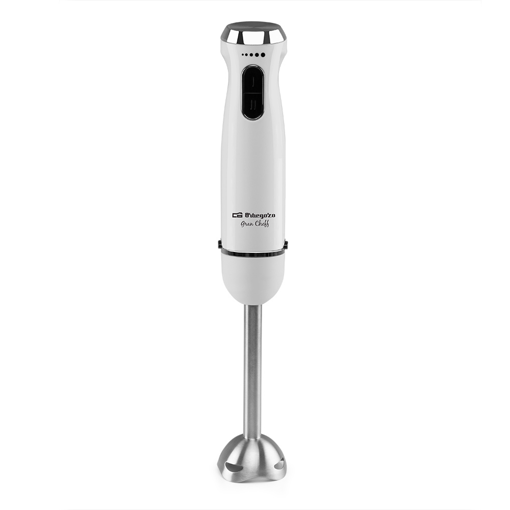 Mixeur plongeant multifonction Orbegozo BT 2690 - Puissant moteur DC 1000 W - Sélecteur de vitesse et fonction Turbo - Poignée ergonomique - Accessoires lavables au lave-vaisselle